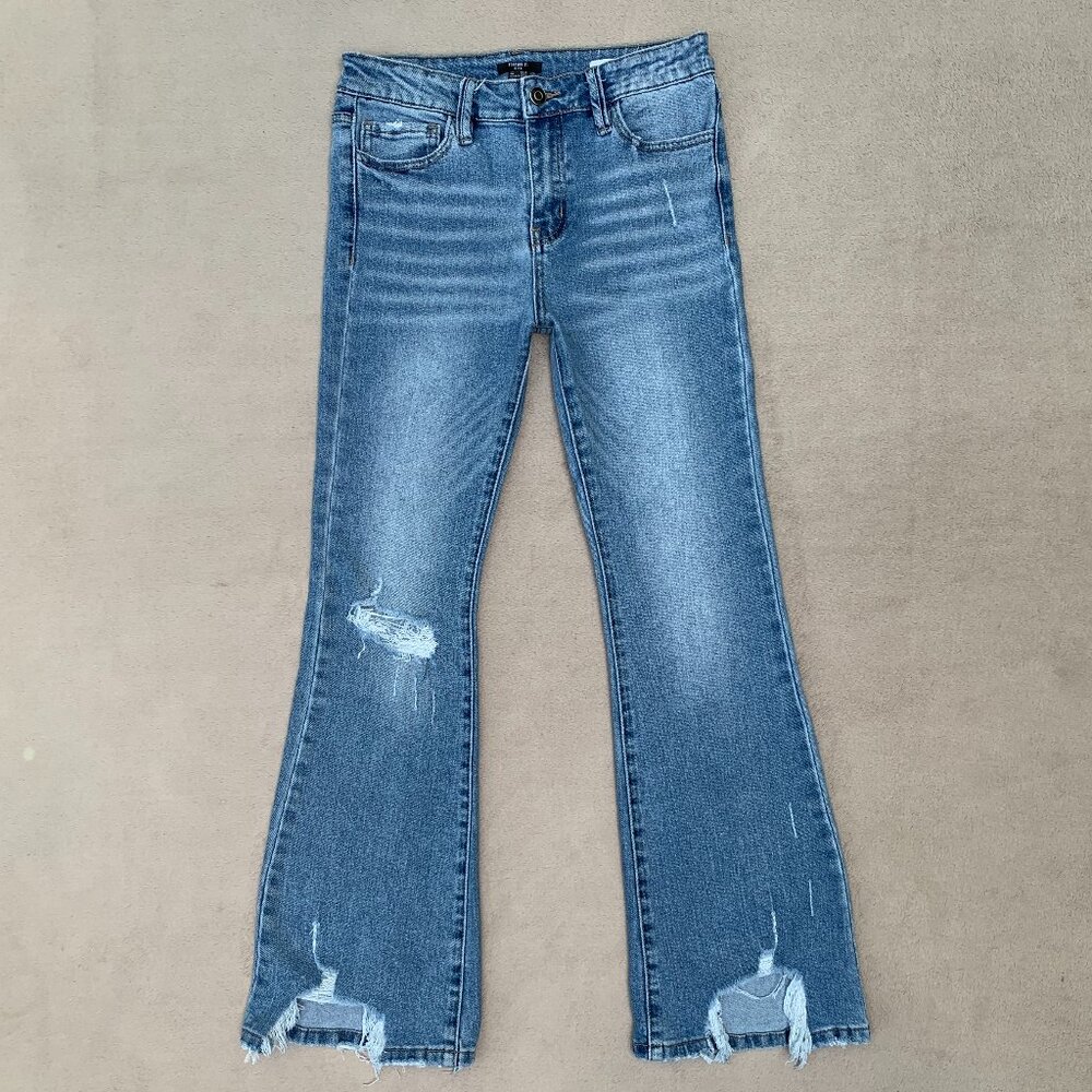Forever 21 Kids Mid Rise Flare Jeans Sz 13-14